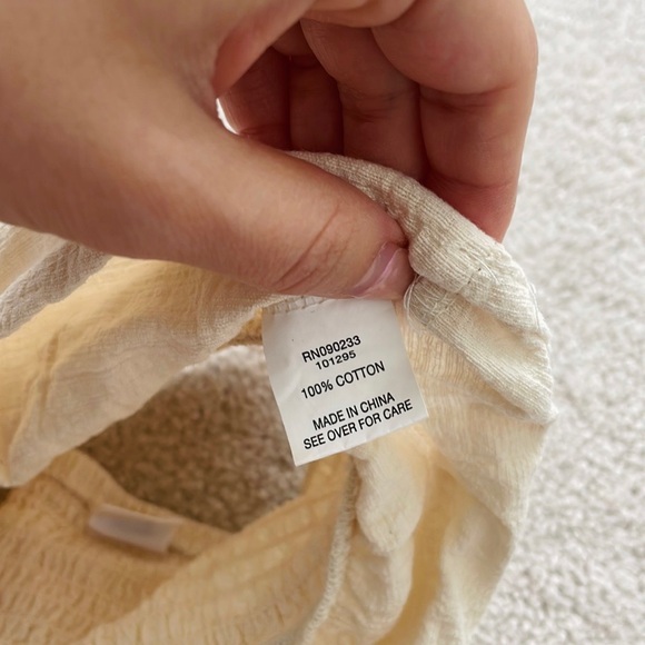 Cream bandeau ruffle top - Picture 6 of 6